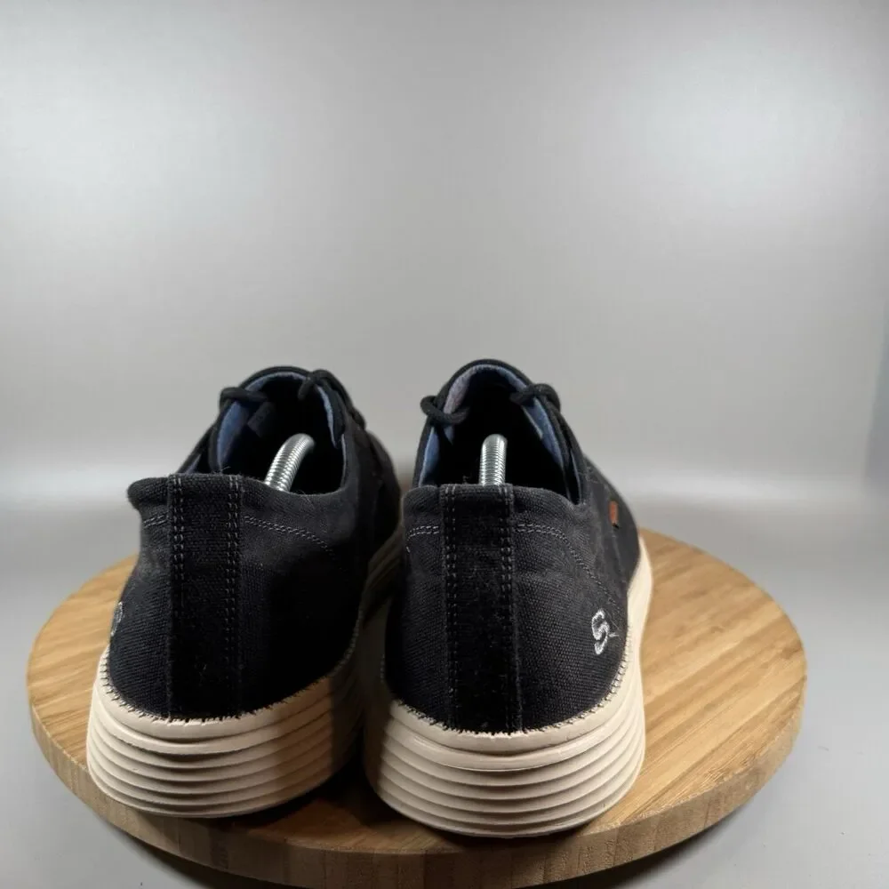 Skechers Relaxed Fit Status Borges Canvas Shoes Mens 13 Black‎